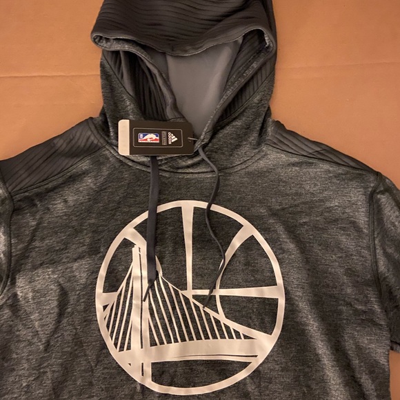 Adidas Golden State Warriors Short Sleeve Hoodie - Picture 3 of 6
